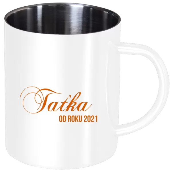 Nerezový hrnek Taťka od roku