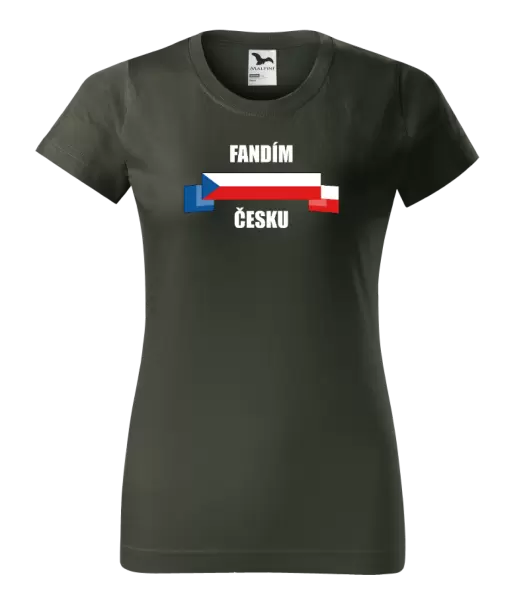 Dámské tričko Fandím Česku