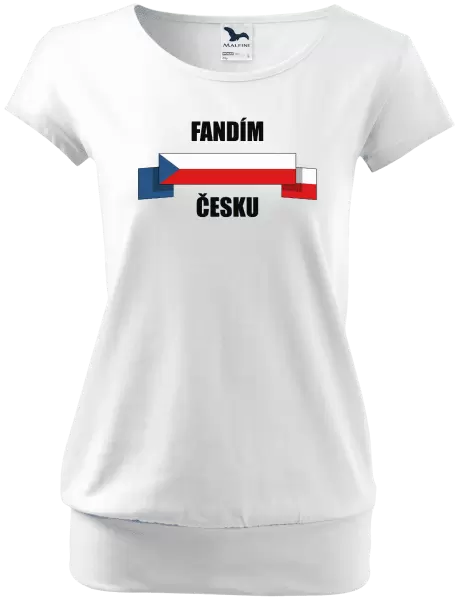 Dámské tričko Fandím Česku