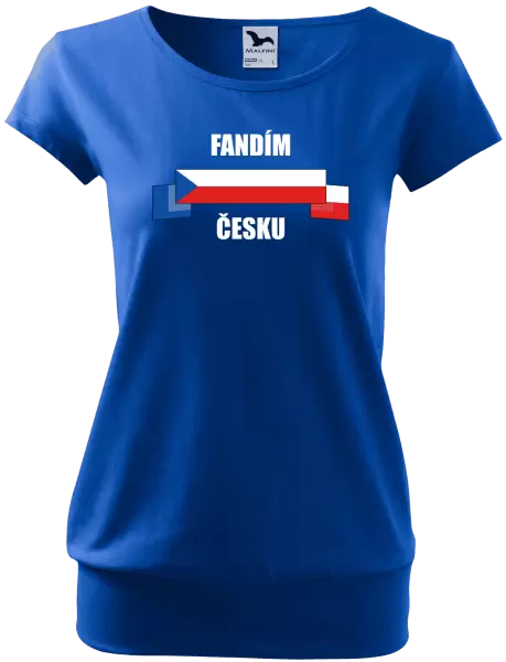 Dámské tričko Fandím Česku