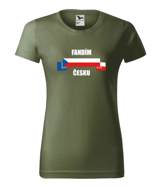 Dámské tričko Fandím Česku