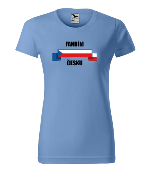 Dámské tričko Fandím Česku