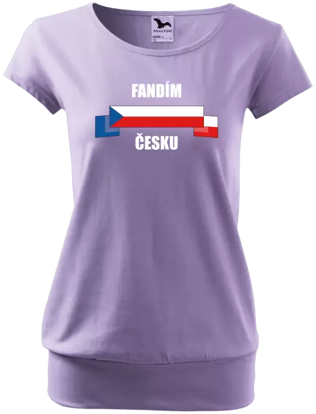 Dámské tričko Fandím Česku