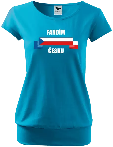 Dámské tričko Fandím Česku