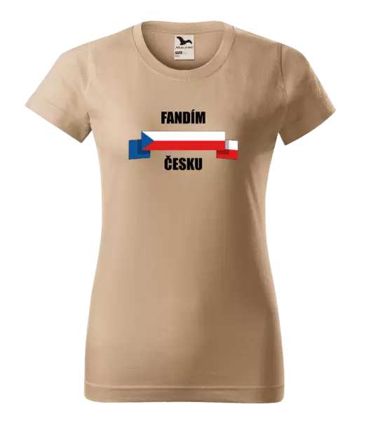 Dámské tričko Fandím Česku