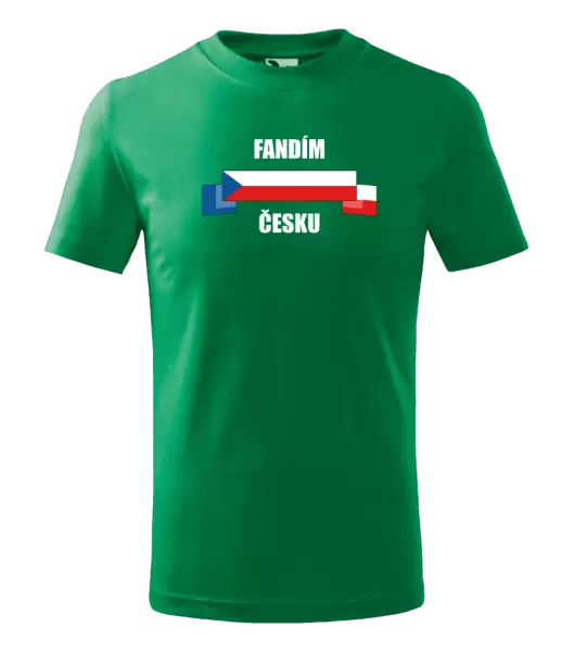 Dětské tričko Fandím Česku
