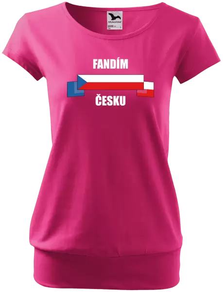 Dámské tričko Fandím Česku