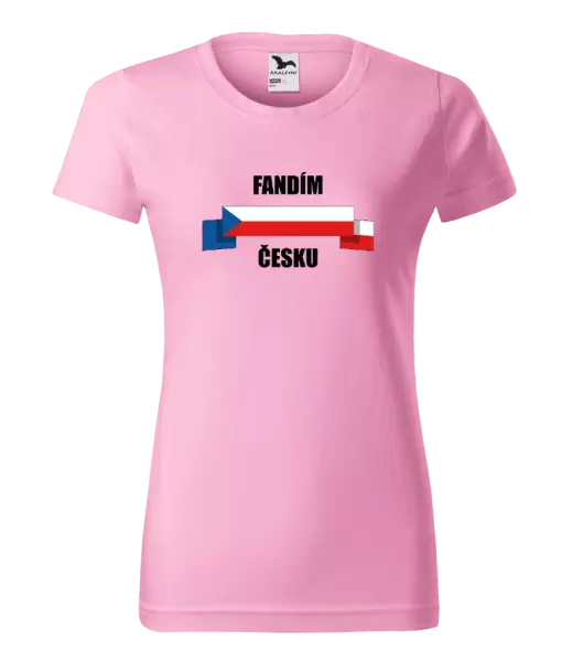 Dámské tričko Fandím Česku