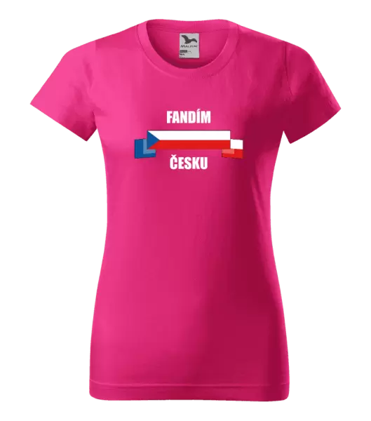 Dámské tričko Fandím Česku