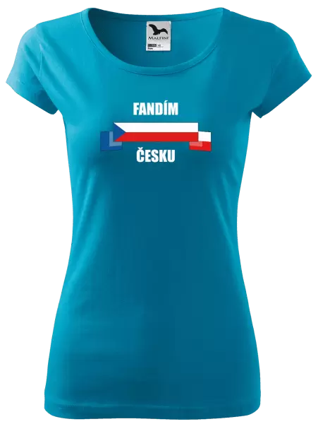 Dámské tričko Fandím Česku
