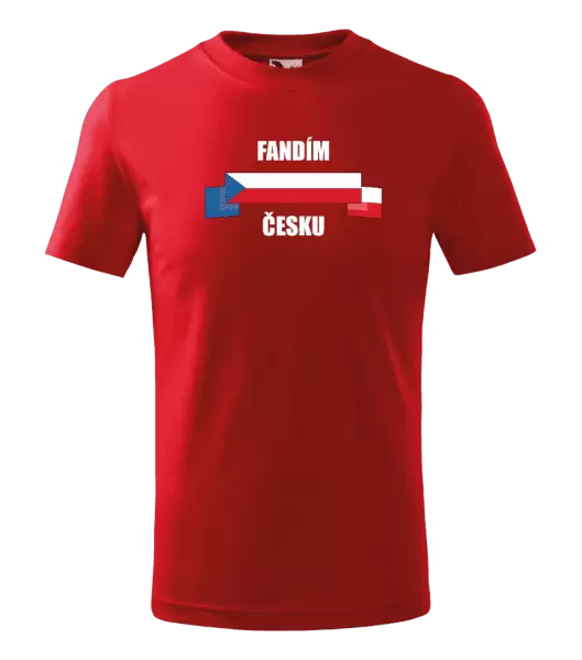 Dětské tričko Fandím Česku