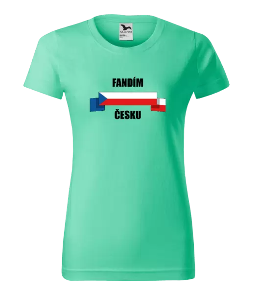 Dámské tričko Fandím Česku