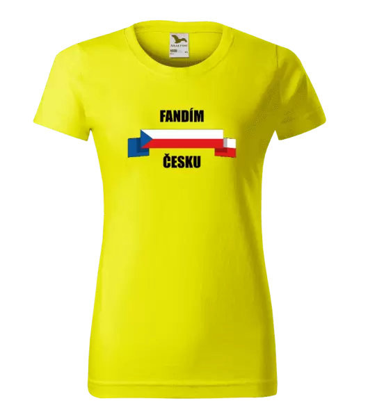 Dámské tričko Fandím Česku