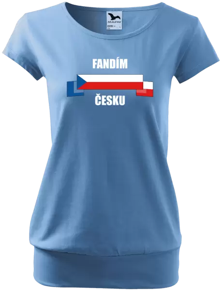 Dámské tričko Fandím Česku