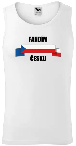 Pánské tílko Fandím Česku