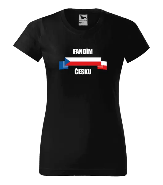 Dámské tričko Fandím Česku