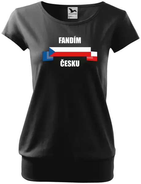 Dámské tričko Fandím Česku