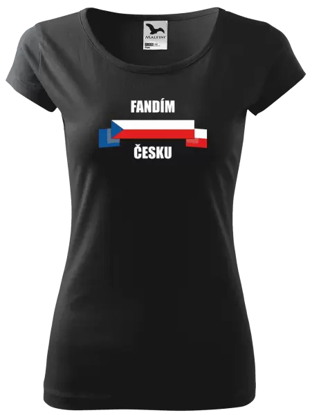 Dámské tričko Fandím Česku