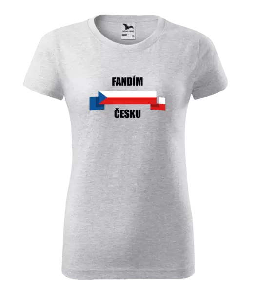 Dámské tričko Fandím Česku