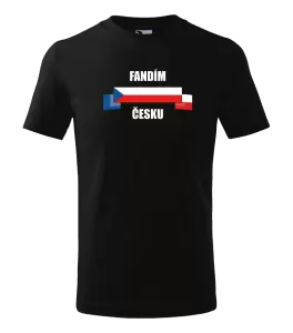 Dětské tričko Fandím Česku