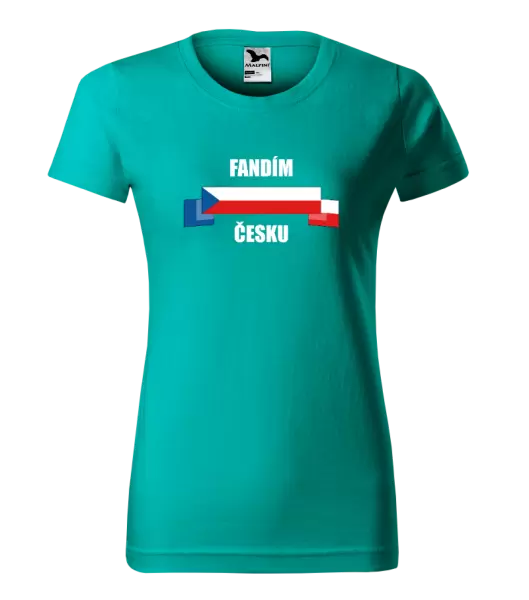 Dámské tričko Fandím Česku