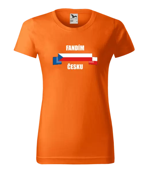 Dámské tričko Fandím Česku