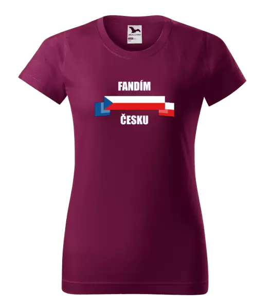 Dámské tričko Fandím Česku