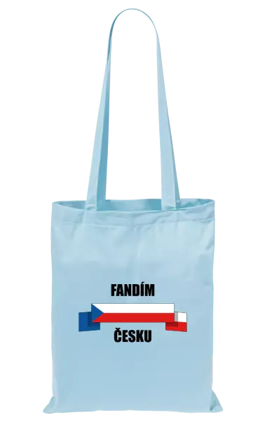 Látková taška Fandím Česku