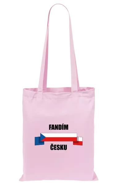 Látková taška Fandím Česku