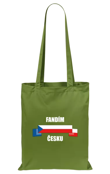 Látková taška Fandím Česku