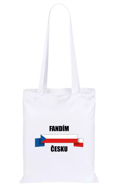 Látková taška Fandím Česku
