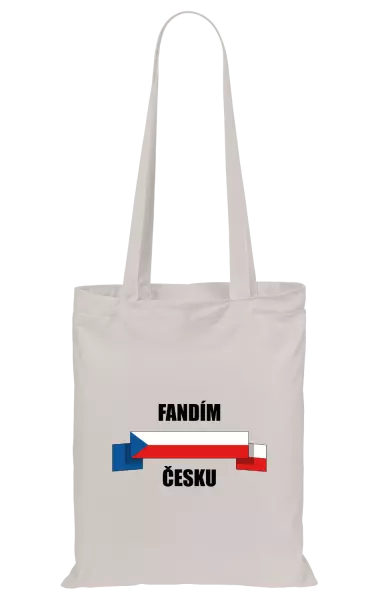 Látková taška Fandím Česku