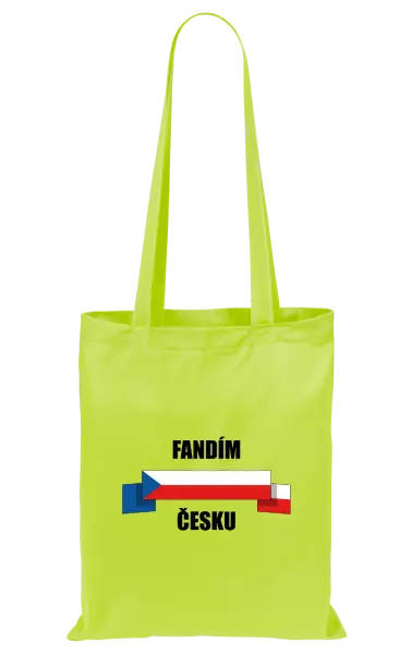 Látková taška Fandím Česku