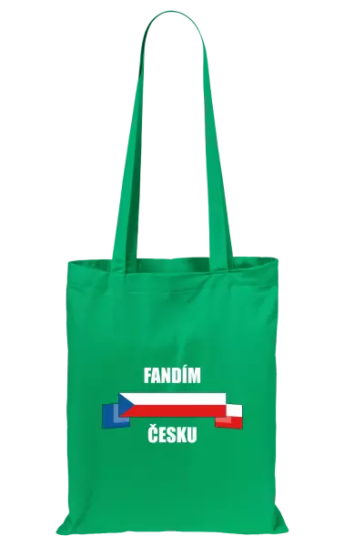 Látková taška Fandím Česku