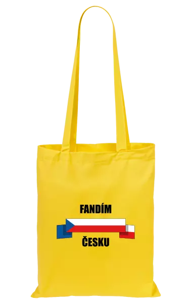 Látková taška Fandím Česku