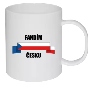 Plastový hrnek Fandím Česku