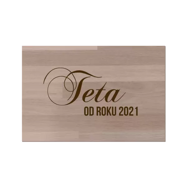 Bukové prkénko Teta od roku