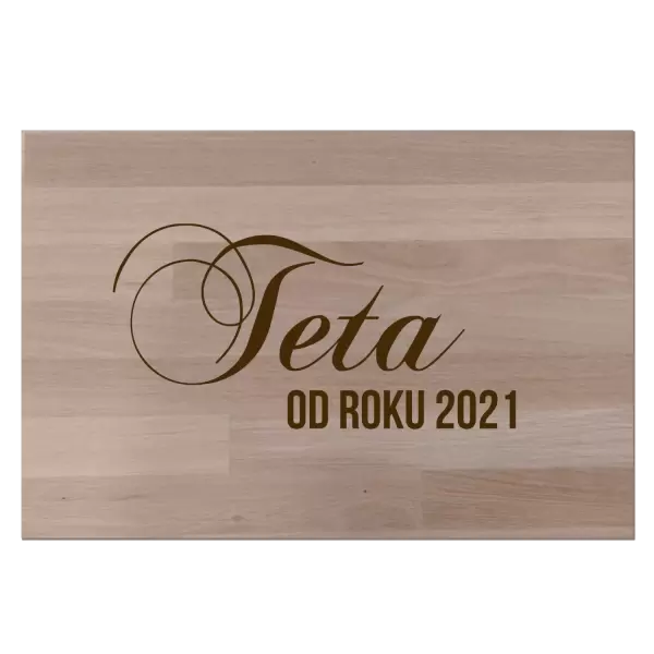 Bukové prkénko Teta od roku
