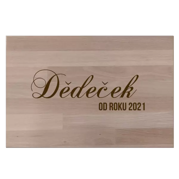 Bukové prkénko Dědeček od roku