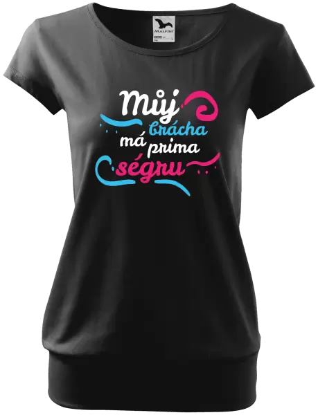 Dámské tričko Můj brácha má prima ségru