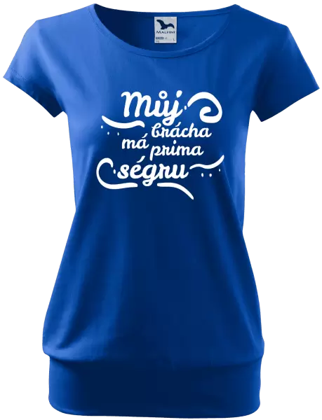 Dámské tričko Můj brácha má prima ségru