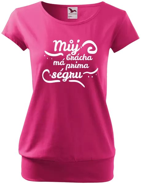 Dámské tričko Můj brácha má prima ségru