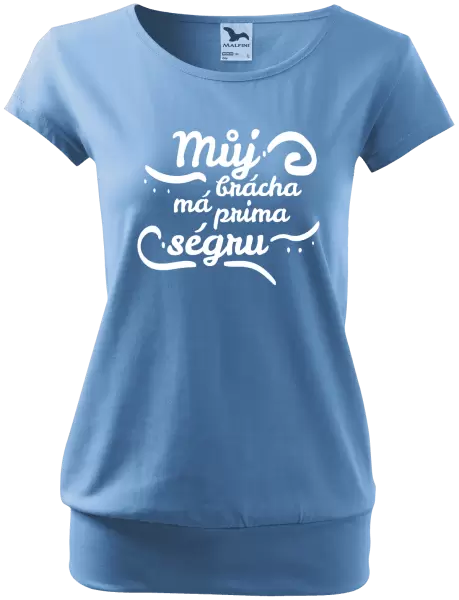 Dámské tričko Můj brácha má prima ségru