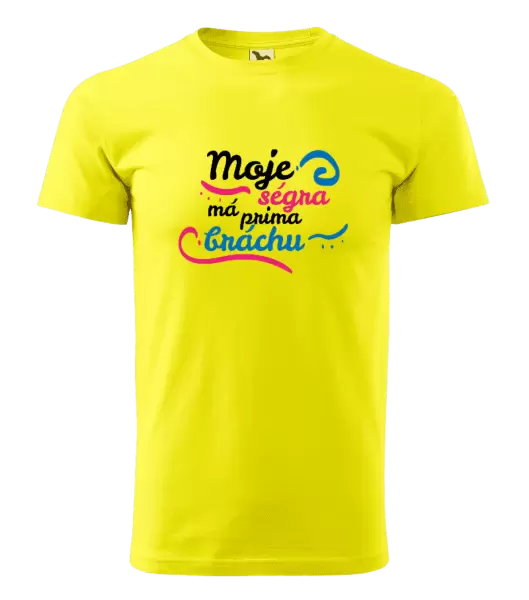 Pánské tričko Moje ségra má prima bráchu
