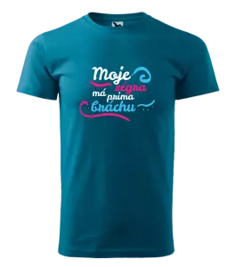 Pánské tričko Malfini Basic Moje ségra má prima bráchu