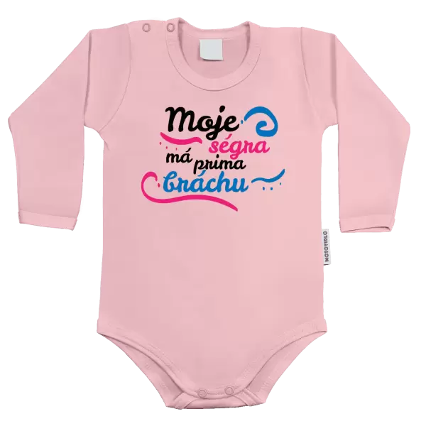 Dětské body Moje ségra má prima bráchu