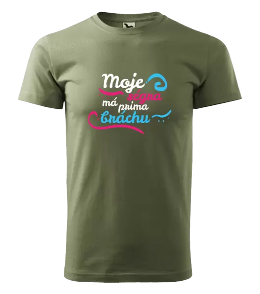 Pánské tričko Moje ségra má prima bráchu