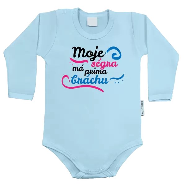 Dětské body Moje ségra má prima bráchu