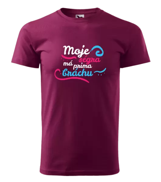 Pánské tričko Moje ségra má prima bráchu