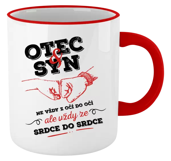 Hrnek Otec a syn, ze srdce do srdce
